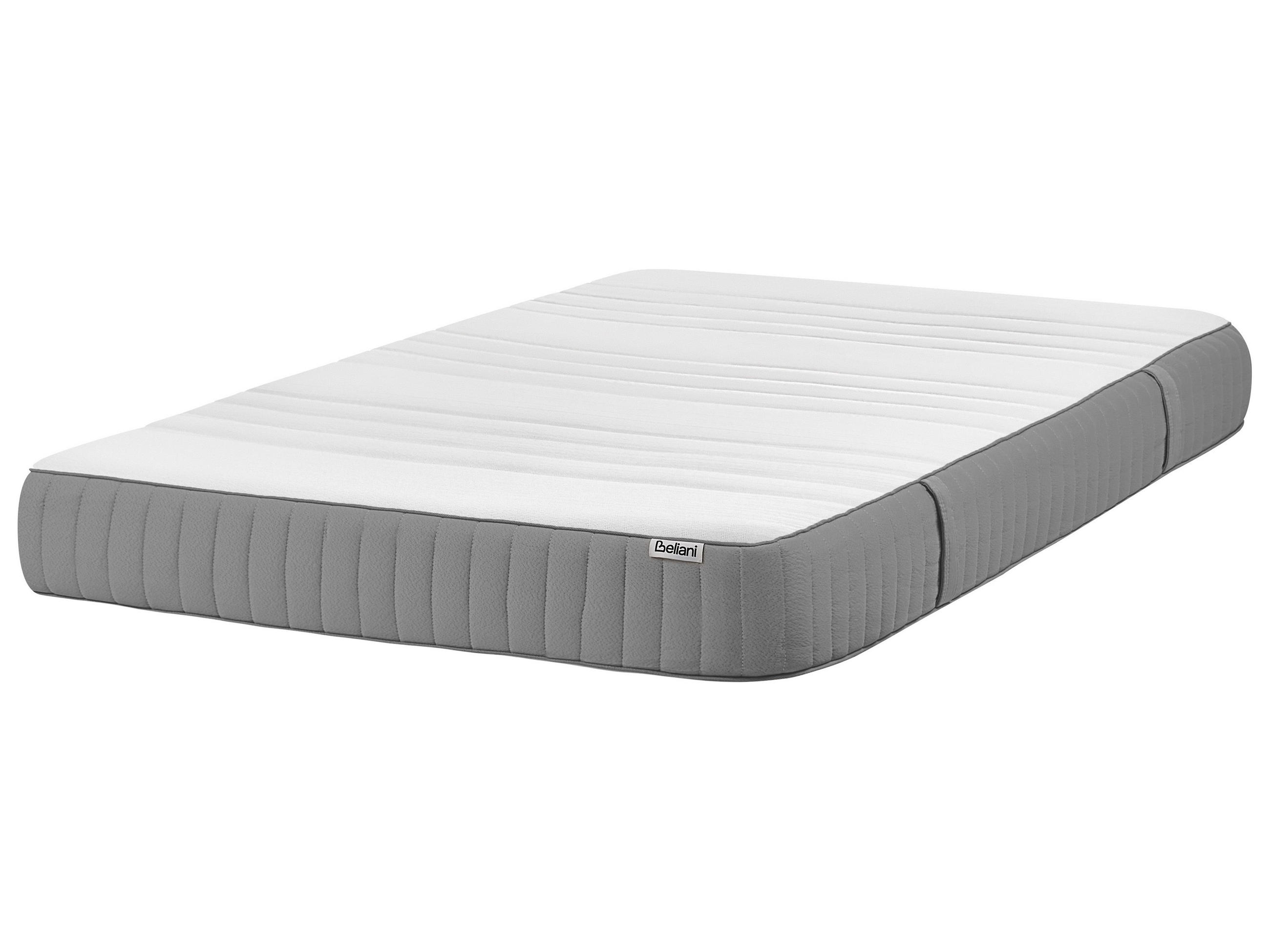 GEL-MEMORY-SCHAUMMATRATZE H3/4 Fest 120/200 cm Happiness - Grau, Textil (120/200cm) - Beliani
