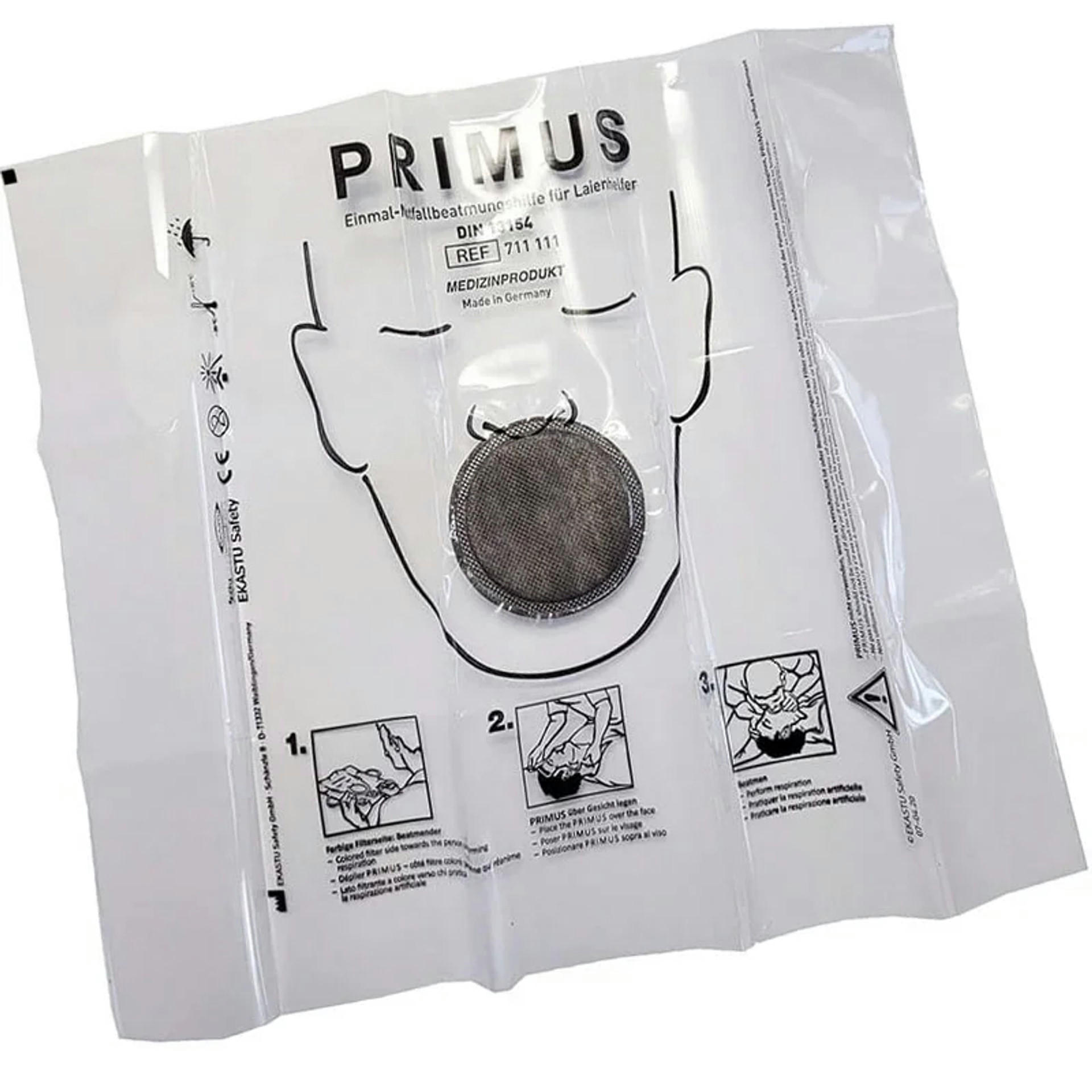 Westfalia Einmal-Notfallbeatmungshilfe Transparent 10.5x1x12.5 cm