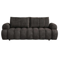 ROZKLÁDACÍ POHOVKA Mavi, 3místná s funkcí spaní, ložná plocha 195x145 cm, hnědá - hnědá, textil (255/100/110cm) - Beautysofa