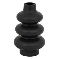 VASE Clothilde schwarz 25 cm - Schwarz, Keramik (25cm) - Atmosphera Createur d´interieur