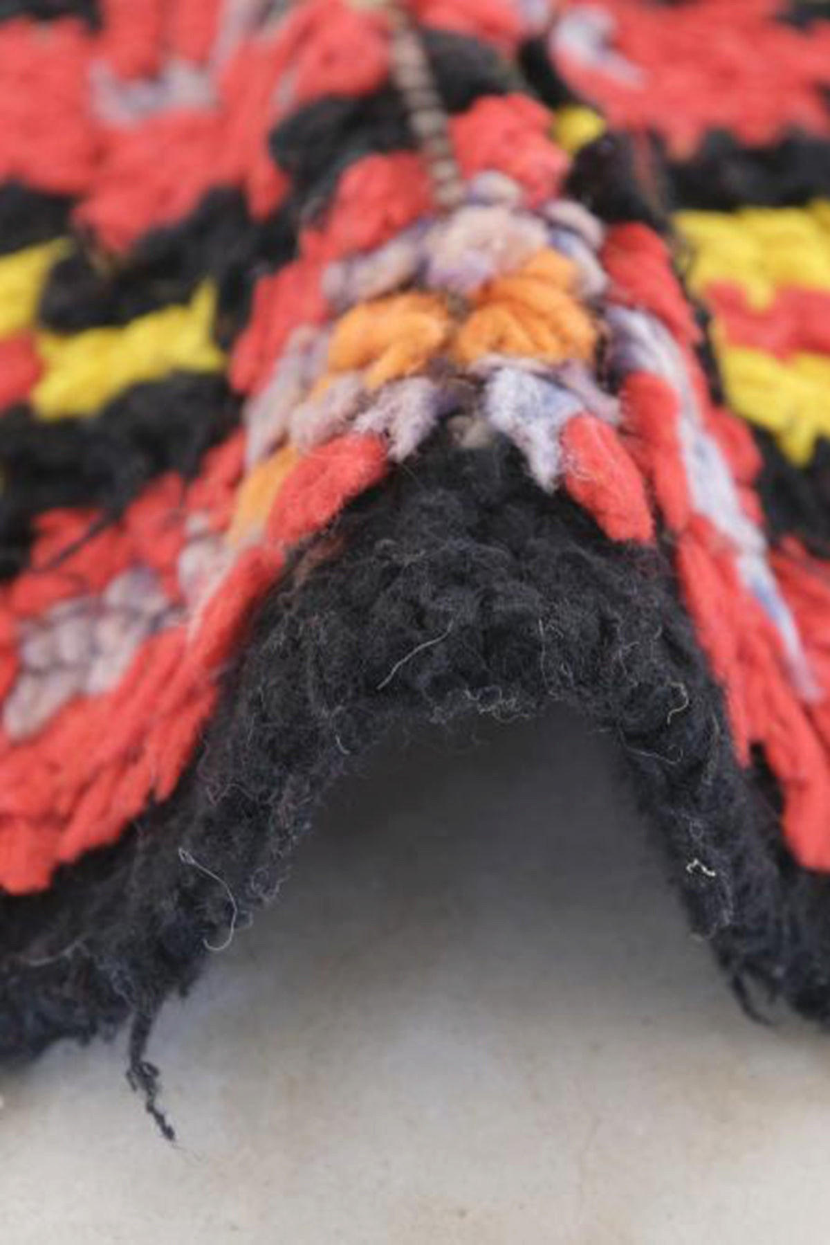 BERBERTEPPICH aus Baumwolle und Wolle 90x 287 cm - Rot, Naturmaterialien (90/287cm) - AFK Living