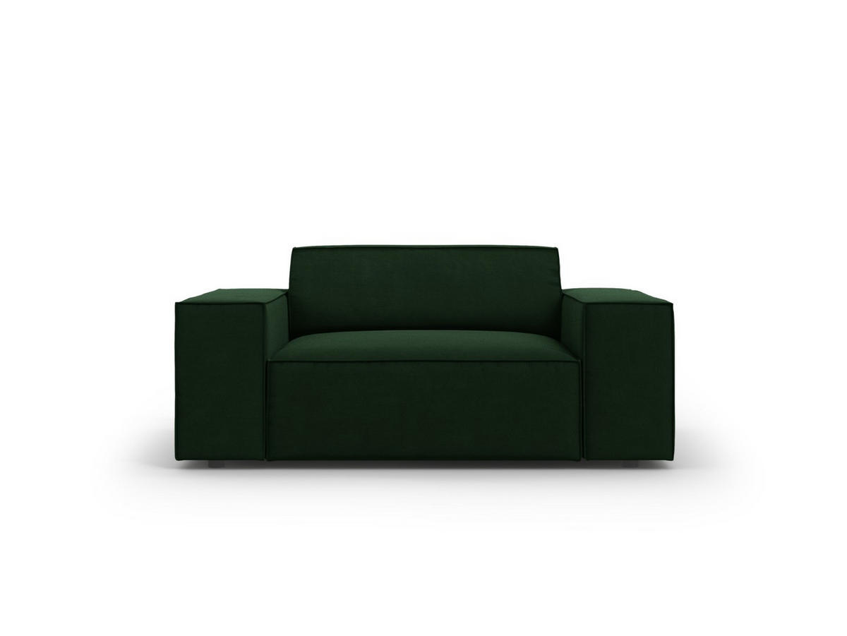 SESSEL Jodie aus Samt flaschengrün - Dunkelgrün, Textil (102/70/124cm) - Micadoni