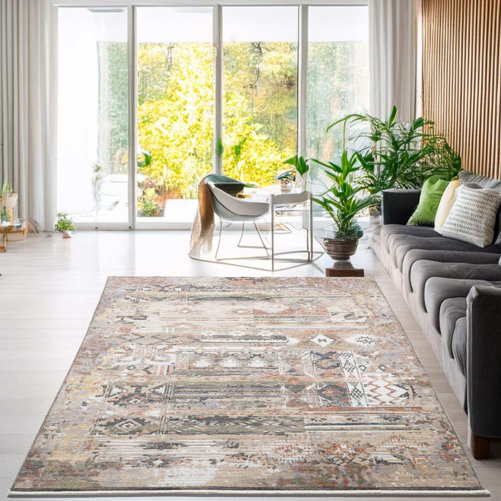 FLACHWEBETEPPICH Corduletta 40x60 cm - Beige, Textil (40/60cm) - Gino Falcone