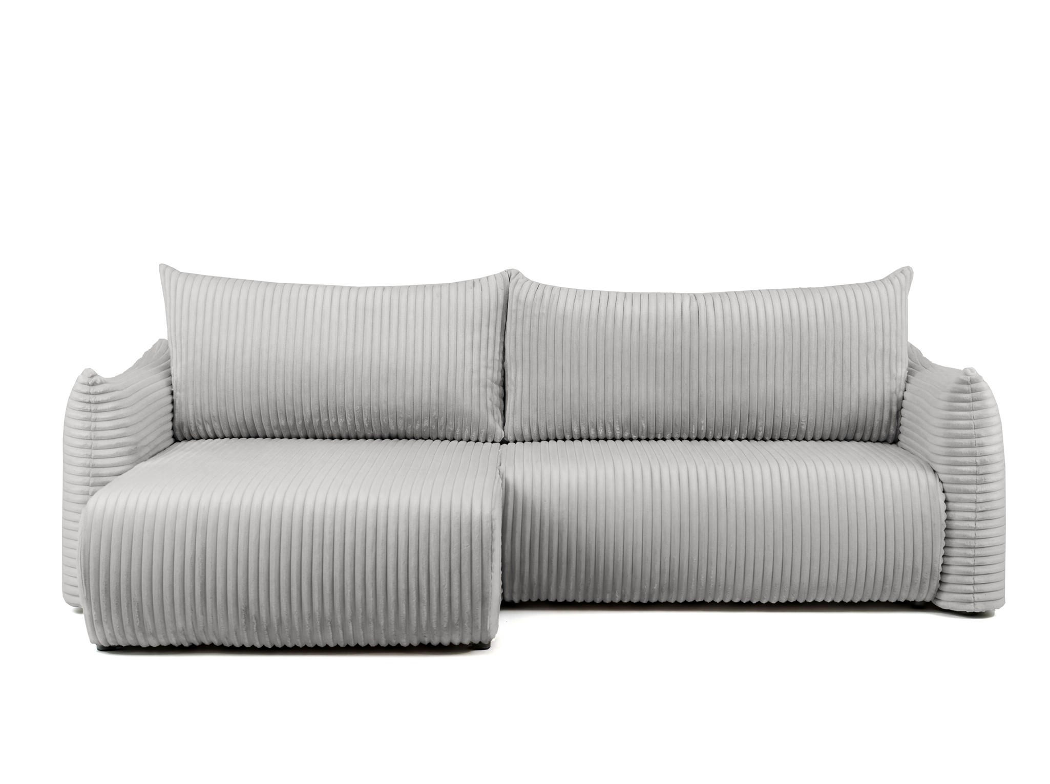 ECKSOFA Mailand Mit Schlaffunktion - Grau, Holzwerkstoff/Textil (154/260cm) - Fun Möbel