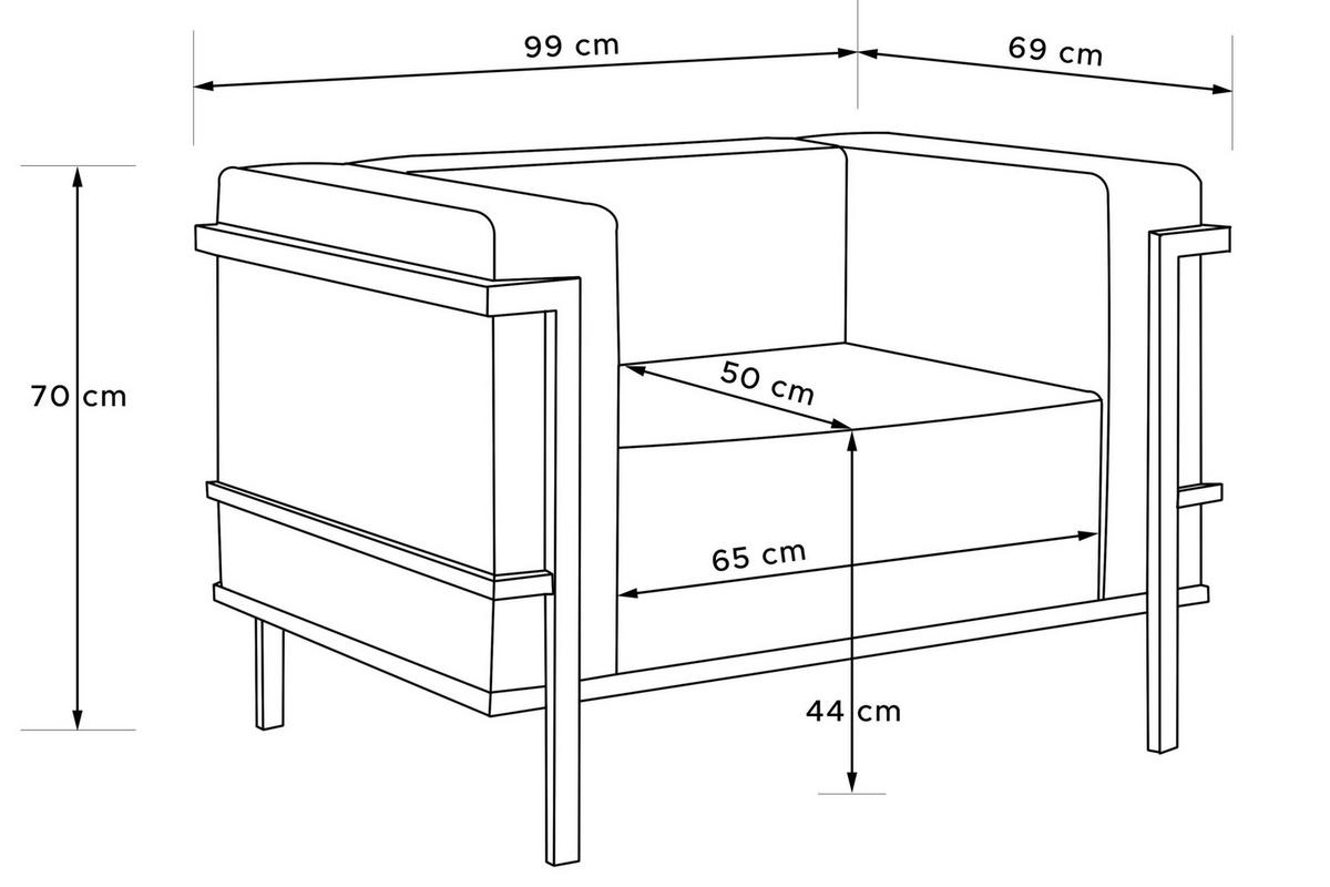 GARTENLOUNGE-SET TRIGLO 4-tlg., 1x Tisch, 2x Sessel, 1x Sofa 2-Sitzer, Modern, Dunkelgrau/Cremeweiß - Dunkelgrau/Creme, Textil/Metall - KONSIMO®