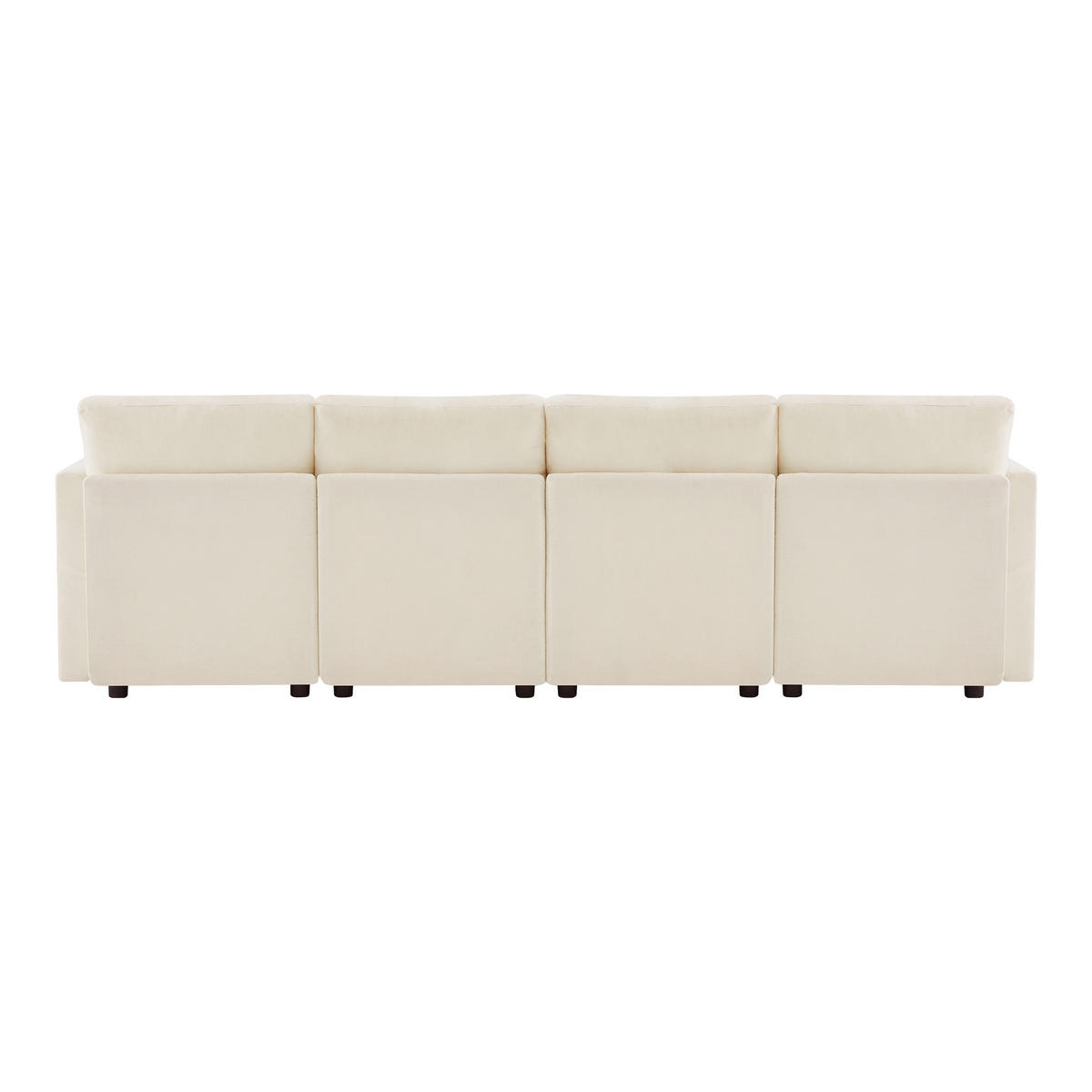 WOHNLANDSCHAFT 284/156.5/86 cm Beige mit 2 Hockern und verstellbaren Armlehnen - Beige, Textil (284/86/156.5cm) - Oxeza