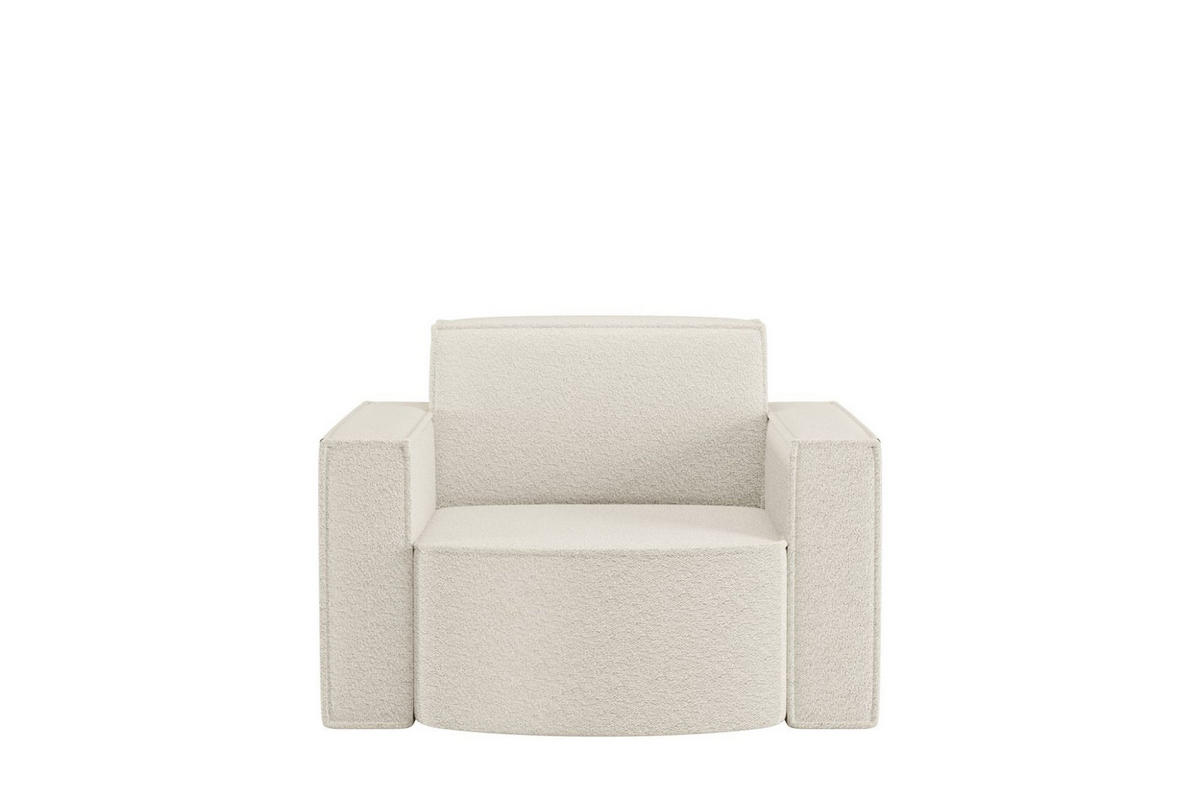 SESSEL Palma Ascot Bukla - Beige, Holzwerkstoff/Textil (98/74/89cm) - Fun Möbel