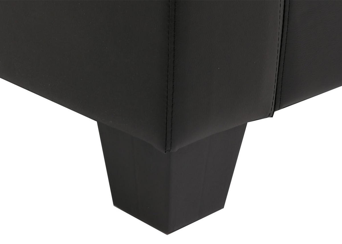 SESSEL LOUNGESESSEL Schwarz - Schwarz, Leder (86/70/75cm) - MCW