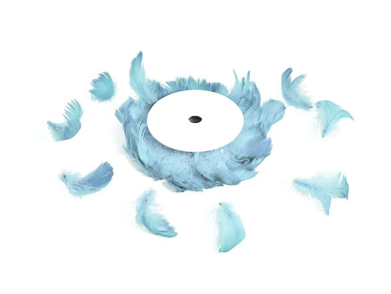 LAALU FEDEREN auf Draht hellblau 6 m - Blau, Kunststoff (0.01/1/0.01cm) - LAALU