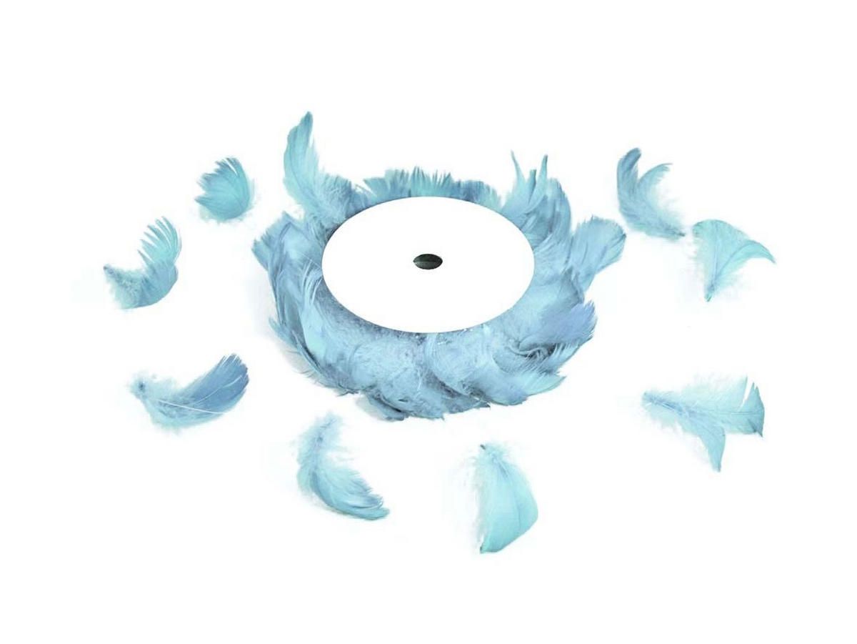 LAALU FEDEREN auf Draht hellblau 6 m - Blau, Kunststoff (0.01/1/0.01cm) - LAALU