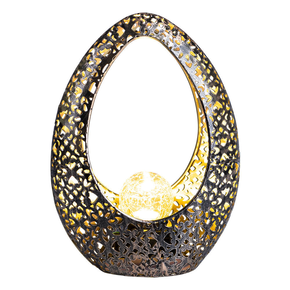 LED AUSSENLEUCHTE Bronze Oval - Bronzefarben, Glas (21.5/9.5/27.5cm) - Globo Lighting