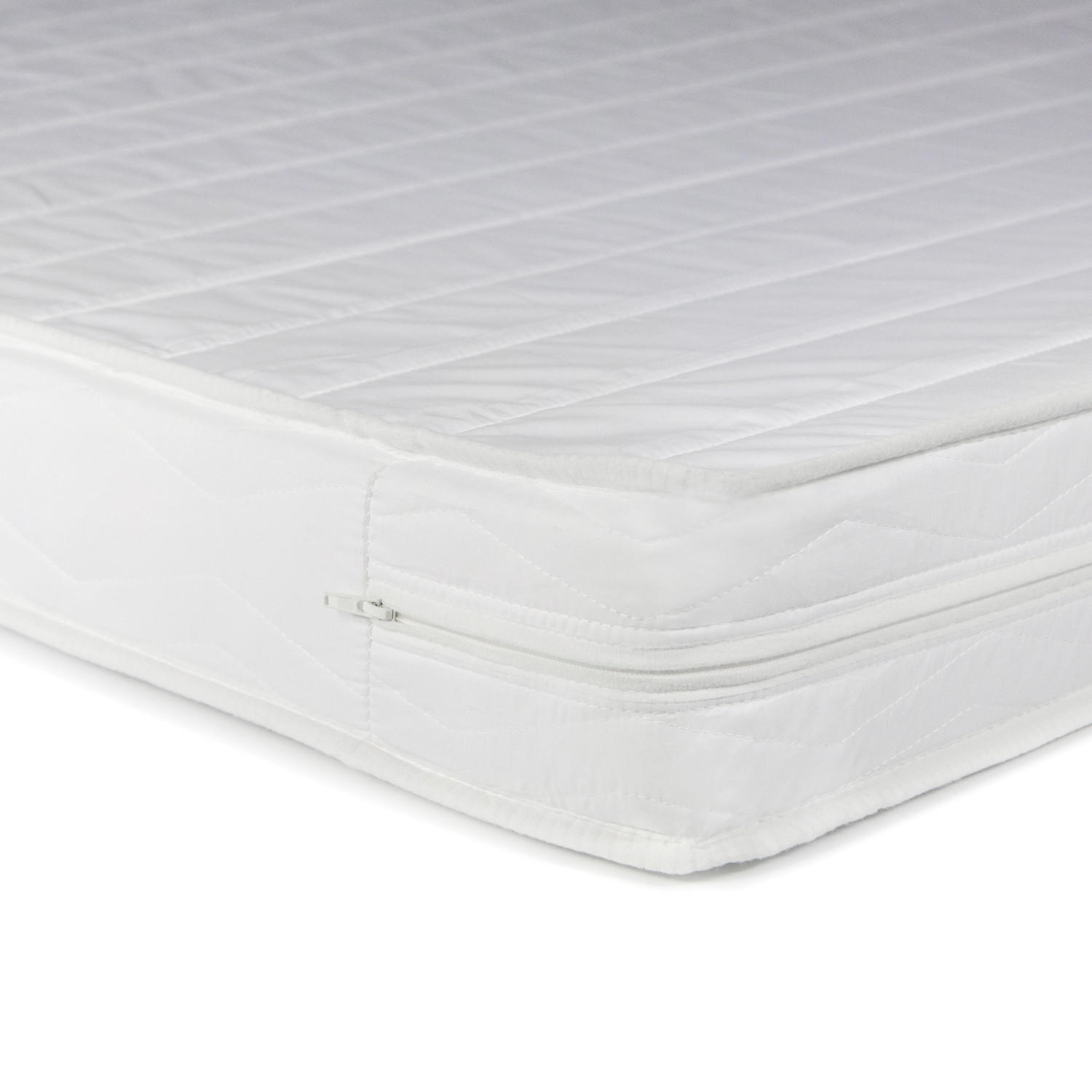 SCHAUMSTOFFMATRATZE mit H2 140/200/12 cm - Weiß, Textil (140/200cm) - Homestyle4u