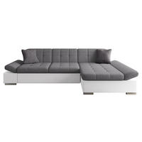 ECKSOFA Malwi, Seite: Rechts - Weiß, Holz/Textil (278/161cm) - MIRJAN24