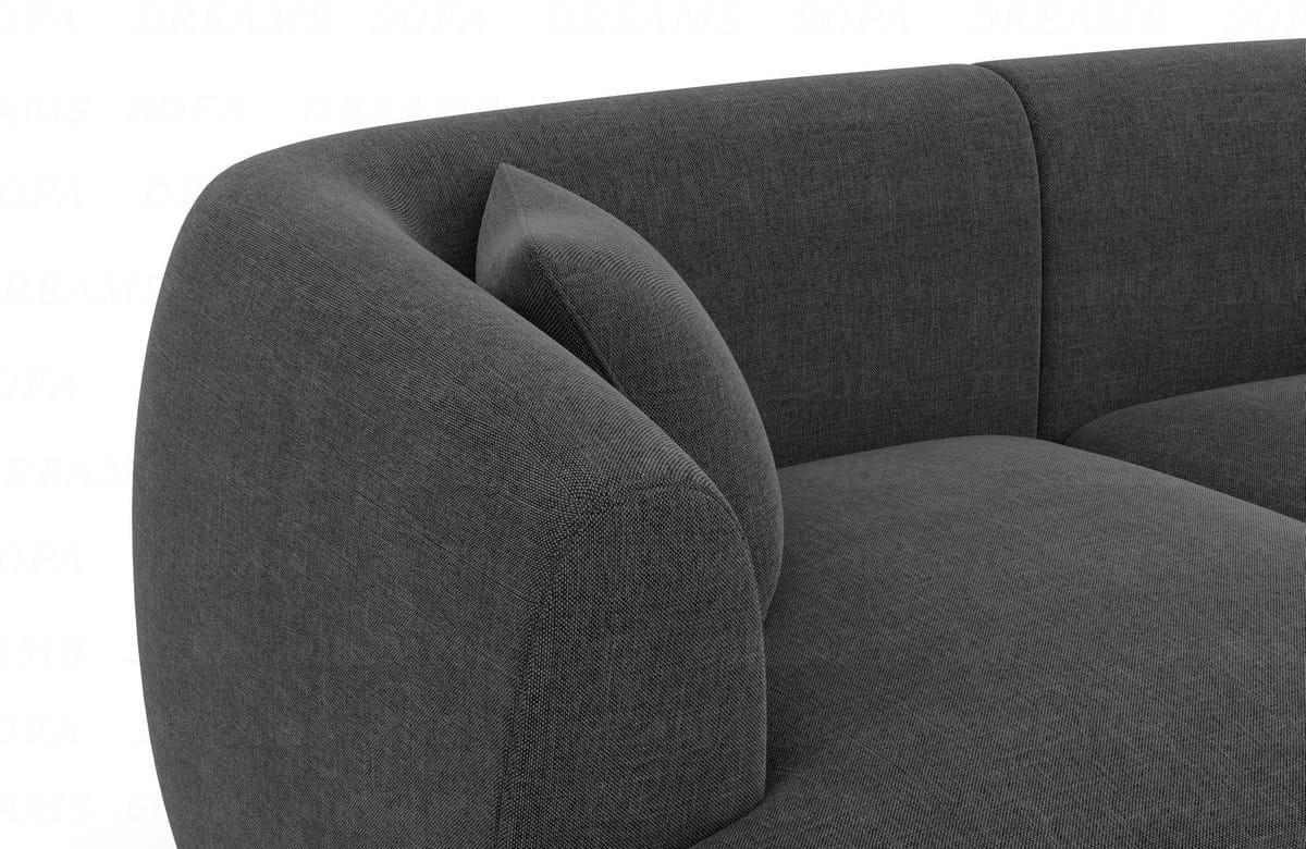 WOHNLANDSCHAFT Azura Anthrazit Strukturstoff - Anthrazit, Kunststoff (325/78/177cm)