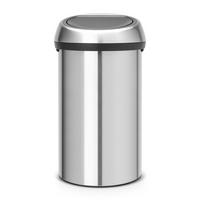 ABFALLEIMER Touch Bin, Stahl, Matt Steel 60 L - Silberfarben, Metall (41.5/73/41cm) - Brabantia