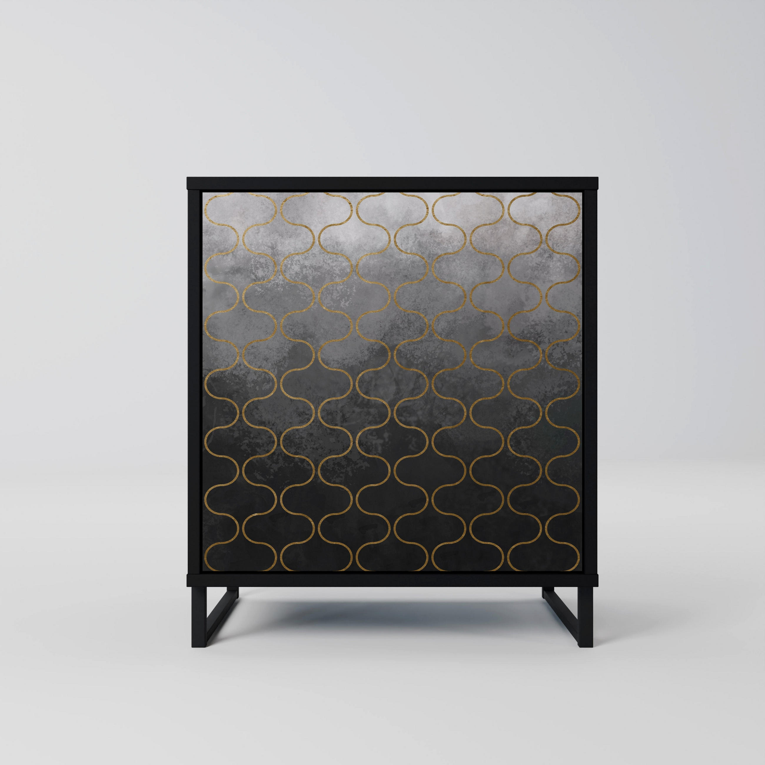 SpaceRebels Sideboard Schwarz 57.5x67.5x42 cm