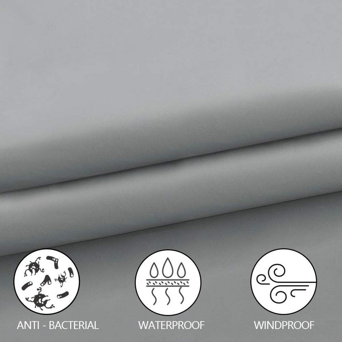 DUSCHVORHANG Polyester schimmelresistent waschbar wasserdicht antibakteriell leicht zu reinigen für Badewanne - Weiß, Textil (100/180cm) - MCBOSON