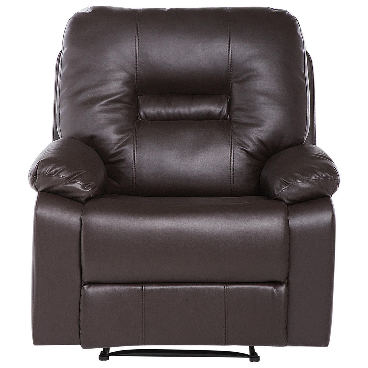 6-SITZER SOFA SET Kunstleder Braun Bergen - Braun, Kunststoff (204/101/74cm) - Beliani