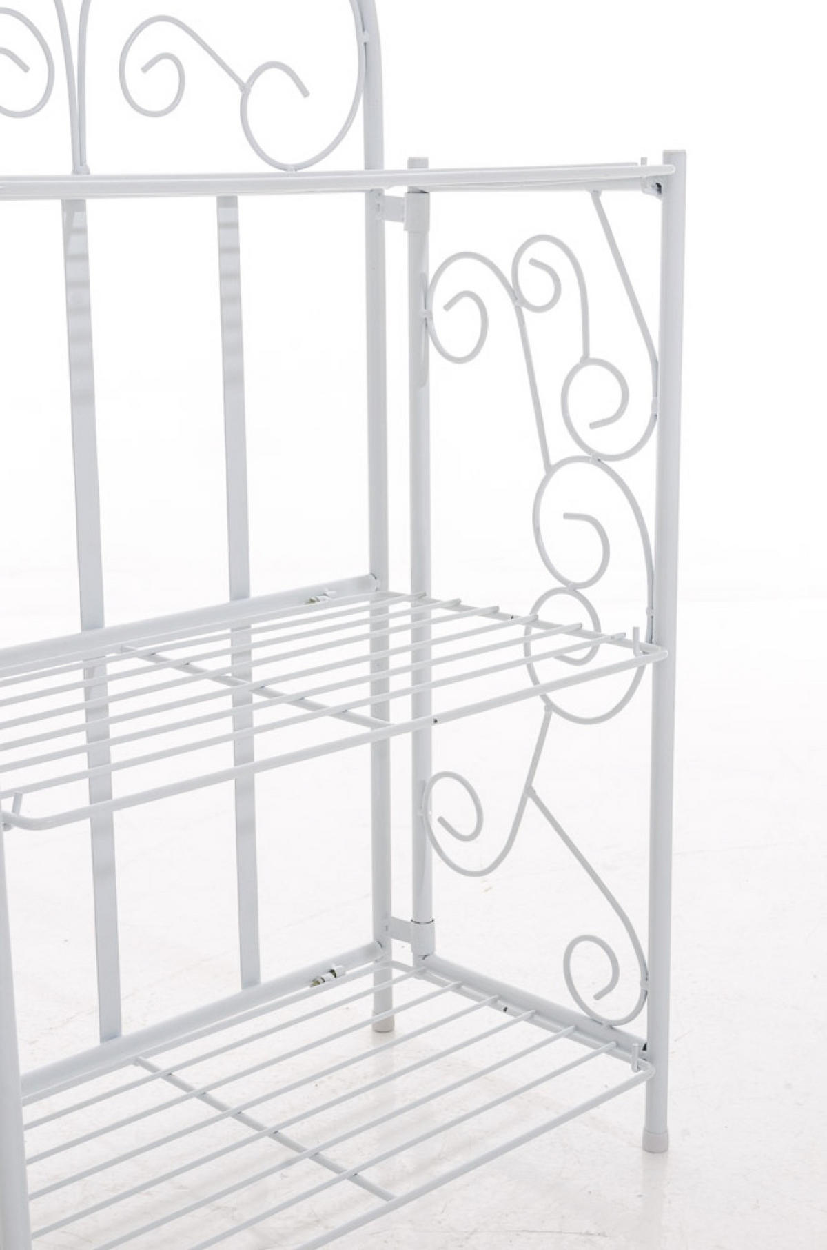 STANDREGAL Rosi weiß - Weiß, Metall (45.5/81.5/24cm) - TPFGarden