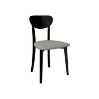 ESSZIMMERSTUHL Hugo VII - Hellgrau/Schwarz, Holz/Textil (47/86/48cm) - MIRJAN24