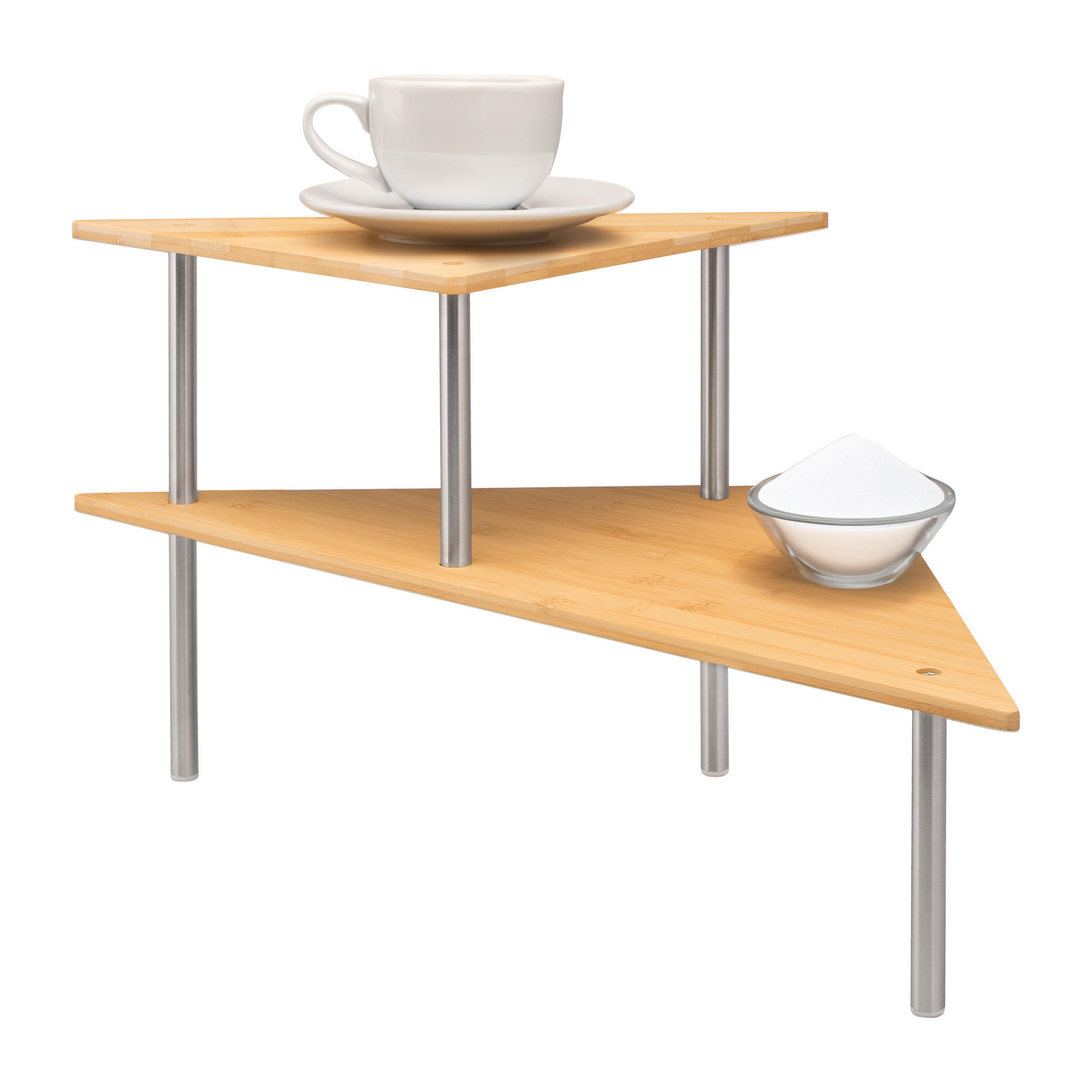 KÜCHEN-ECKREGAL, Bambus - Braun, Holz (45/31/45cm) - bremermann