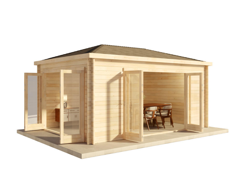 Alpholz Gartenhaus Natur 520x275x372 cm
