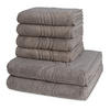 FROTTIERSET Cashmere feeling 6-teilig - Braun, Textil (50/100cm) - Ross