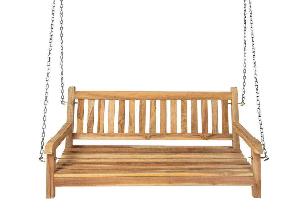 GARTENSCHAUKEL SUSANA - Beige, Holz (120/60/65cm) - SAM