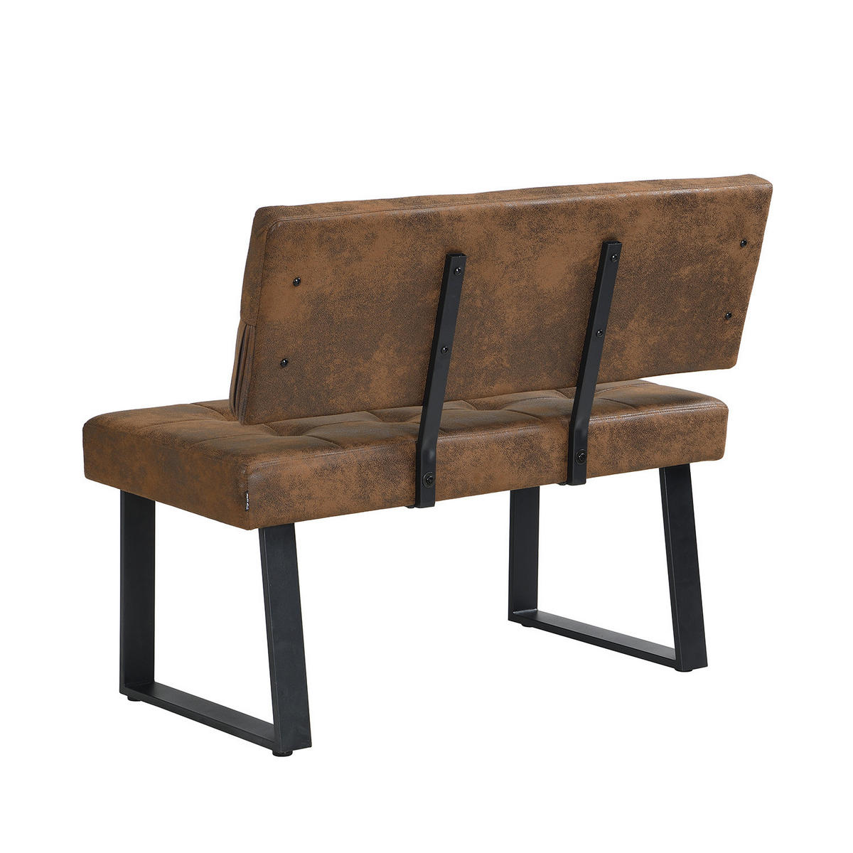 SITZBANK SIGFRID - Braun, Metall (100/48/56cm) - B&D Home