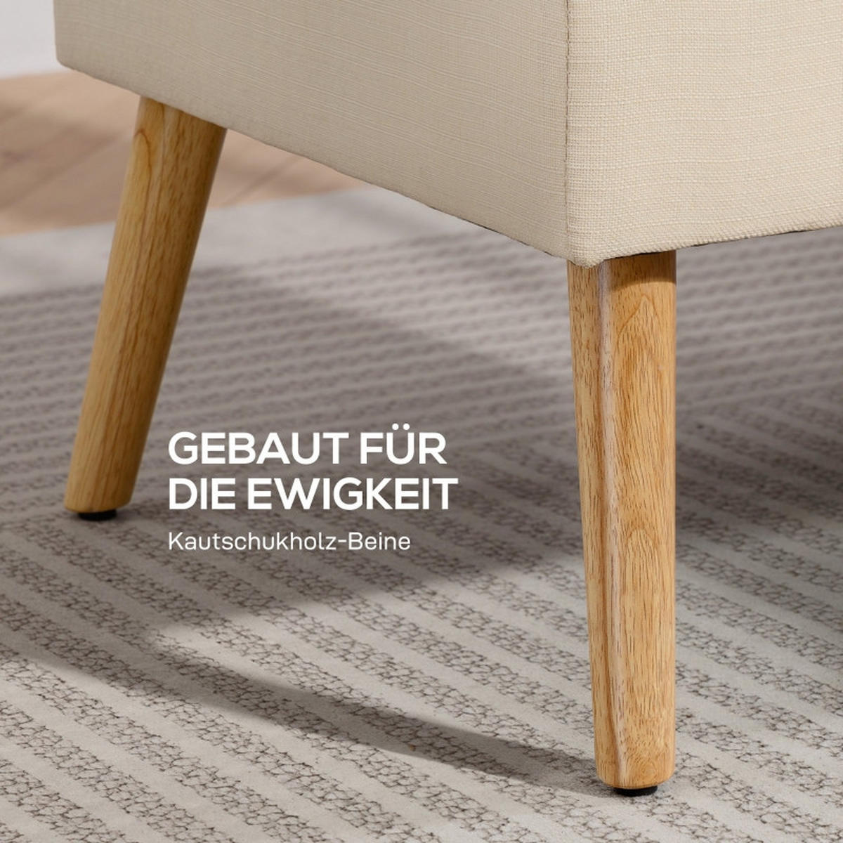 SCHLAFSOFA 118/49/90 cm in Leinenoptik Beige - Beige, Textil (118/90/68cm) - Oxeza