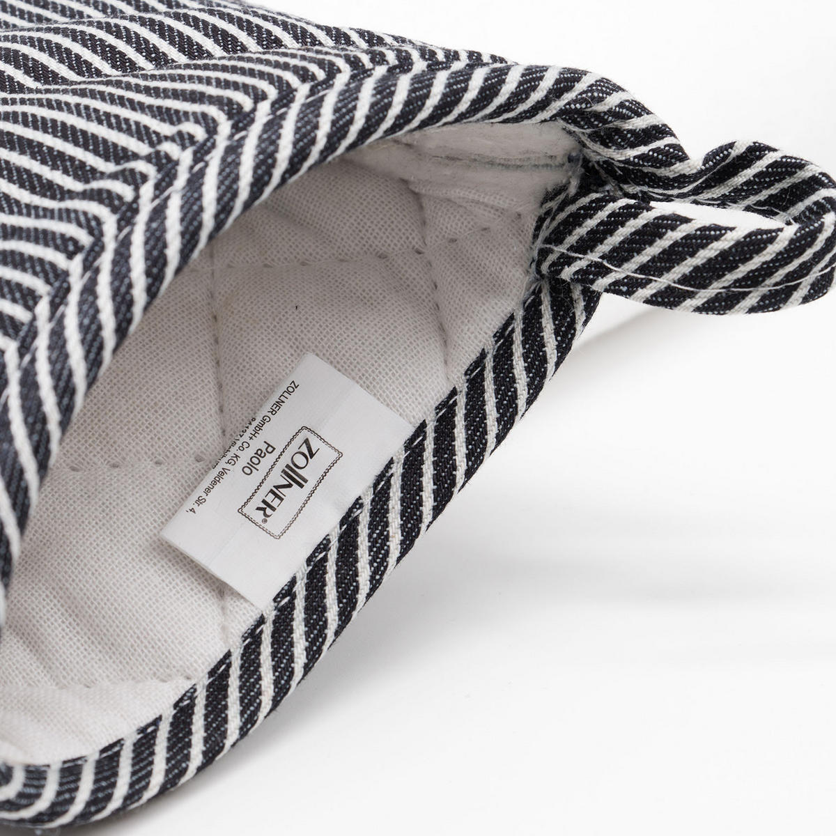 OFENHANDSCHUHE, 18x25 cm, 100% Baumwolle, Grau - Schwarz, Textil (18/25cm) - Zollner
