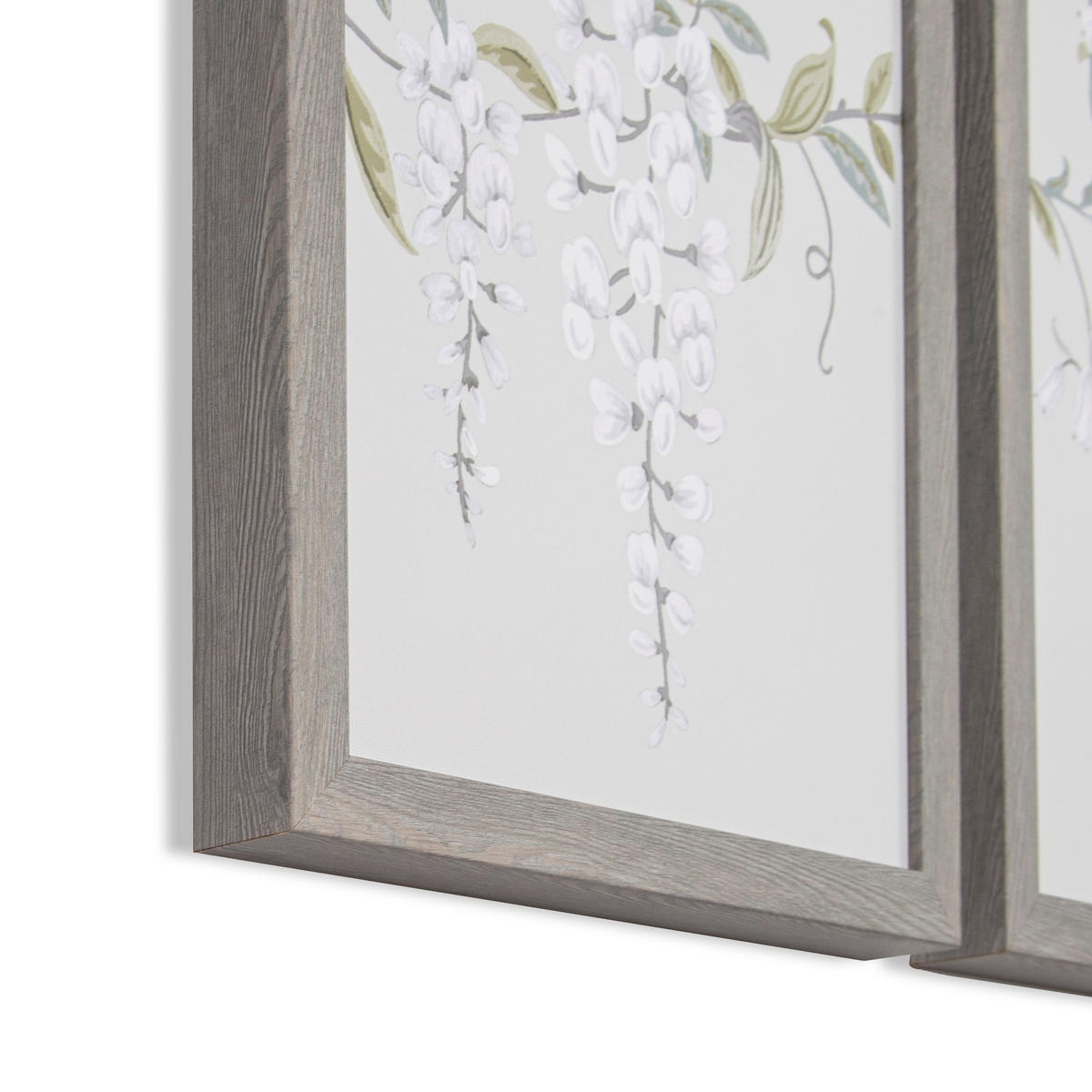 LEINWANDBILD Parterre - 40x90cm - Weiß/Grau, Holzwerkstoff (90/3cm) - Graham & Brown