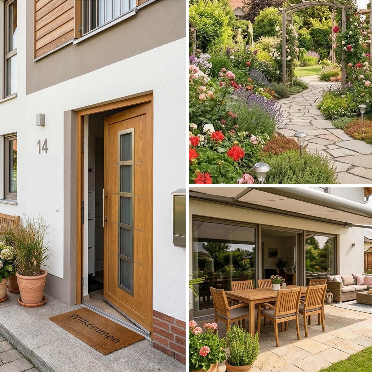 GARTENDEKO - Braun, Metall (15cm) - Relaxdays