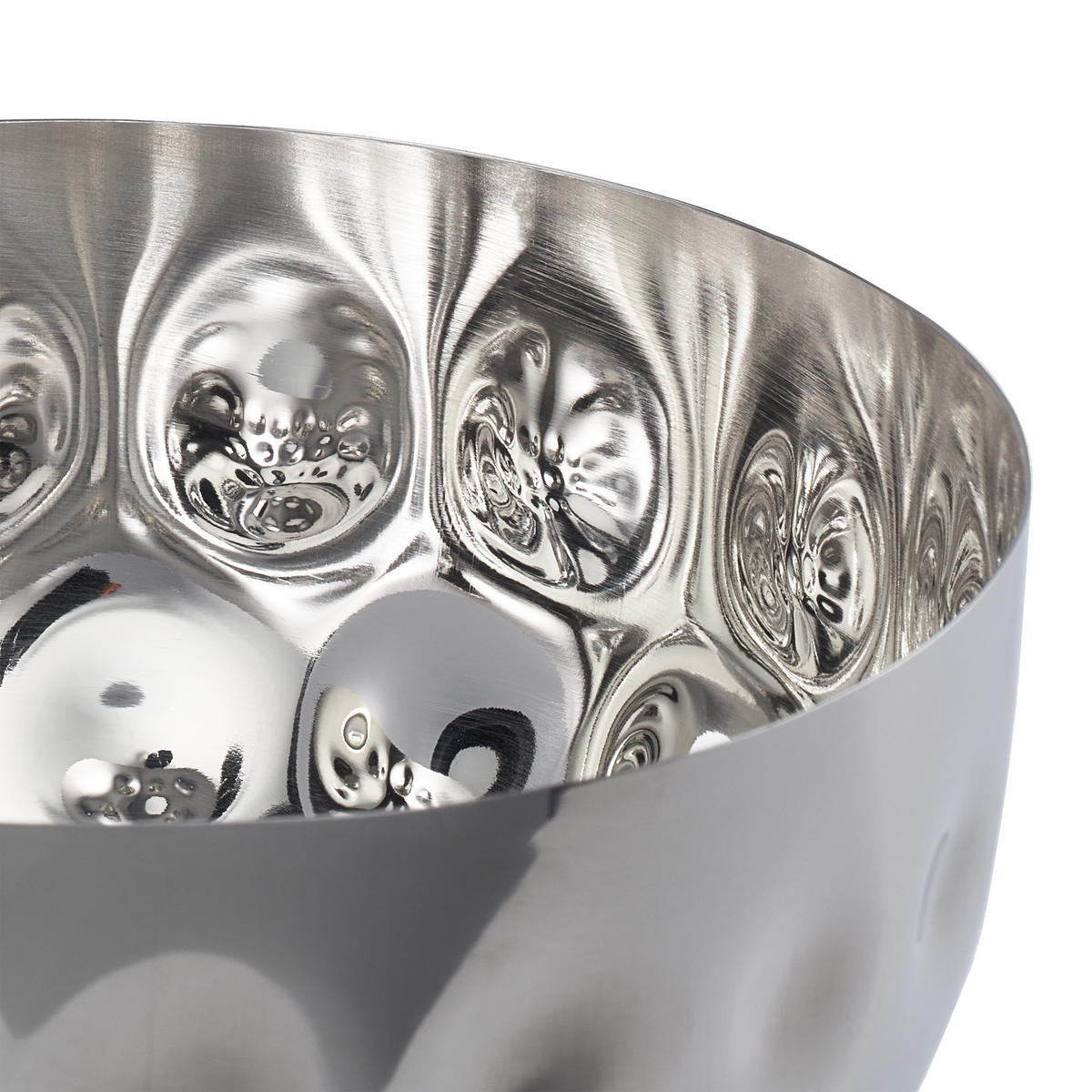 SERVIERSCHÜSSEL - Silberfarben, Metall (15/15/8.5cm) - Relaxdays