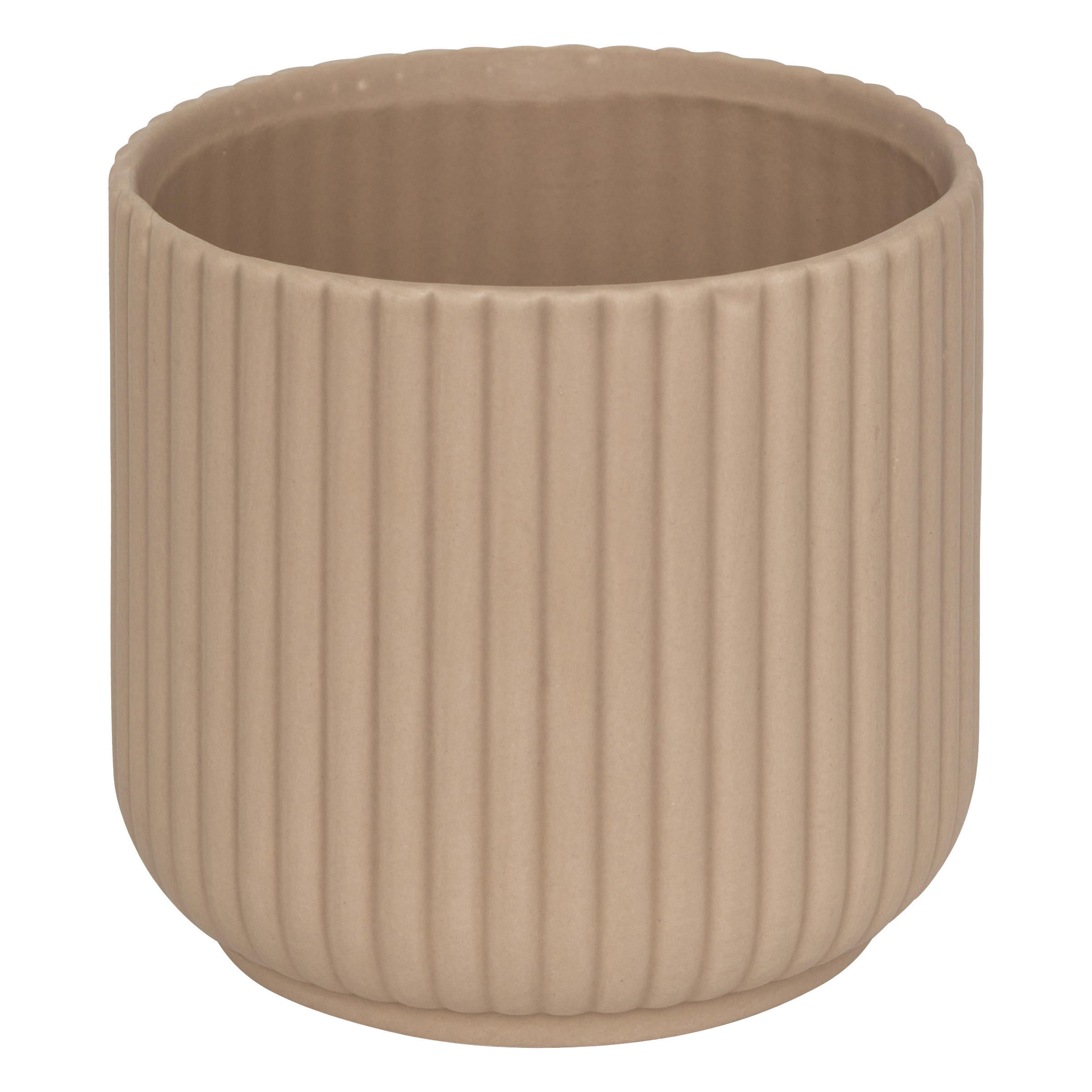 BLUMENTOPF Dolomit Nuria 13,5/12 cm - Taupe, Stein (13.5/12/13.5cm) - Atmosphera Createur d´interieur