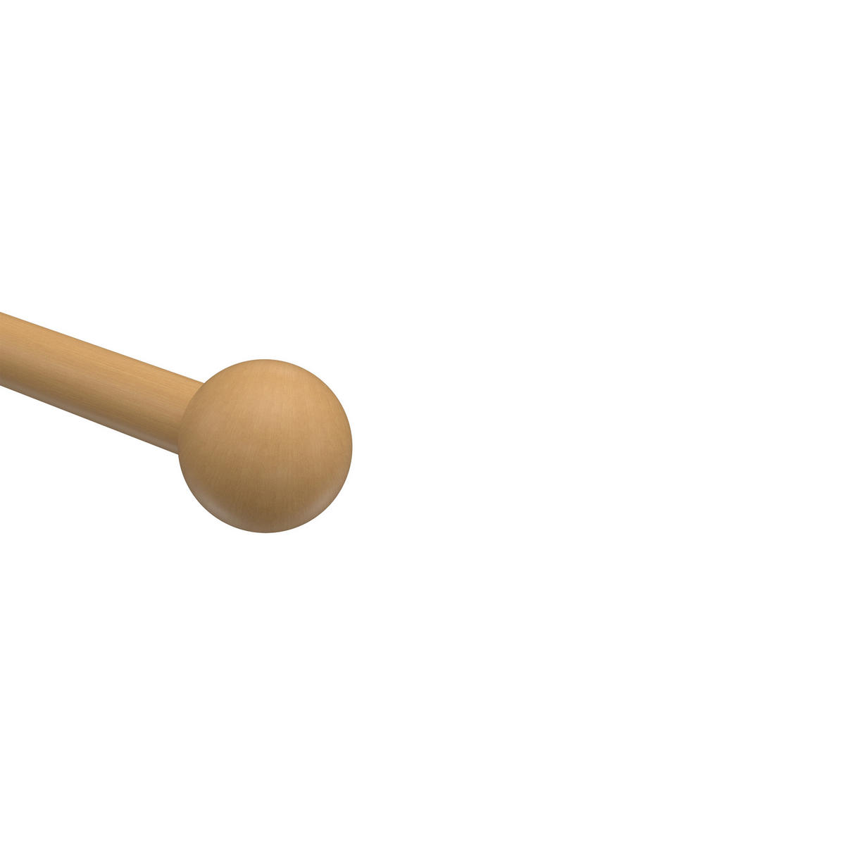 ENDSTÜCKE FÜR GARDINENSTANGEN 16 mm Ø, Geo Buche, Packung 2 Stück - Buchefarben, Holz (3.3/3.5/3.5cm) - INTERDECO