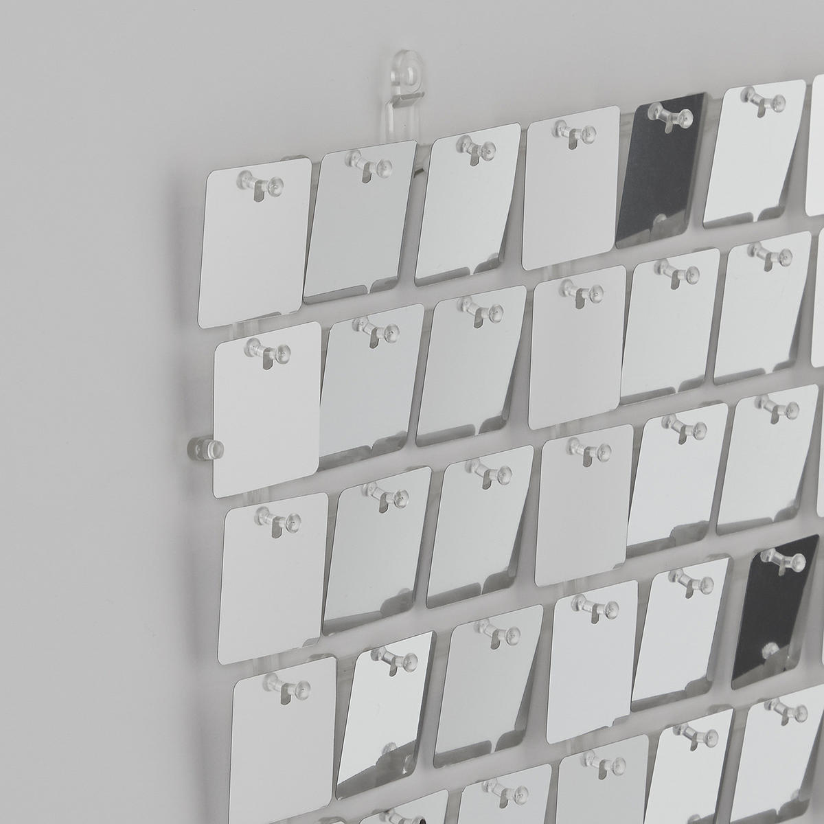 WANDDEKORATION 4er-Set Disco - Silberfarben, Kunststoff (0.5/30/30cm) - Butlers