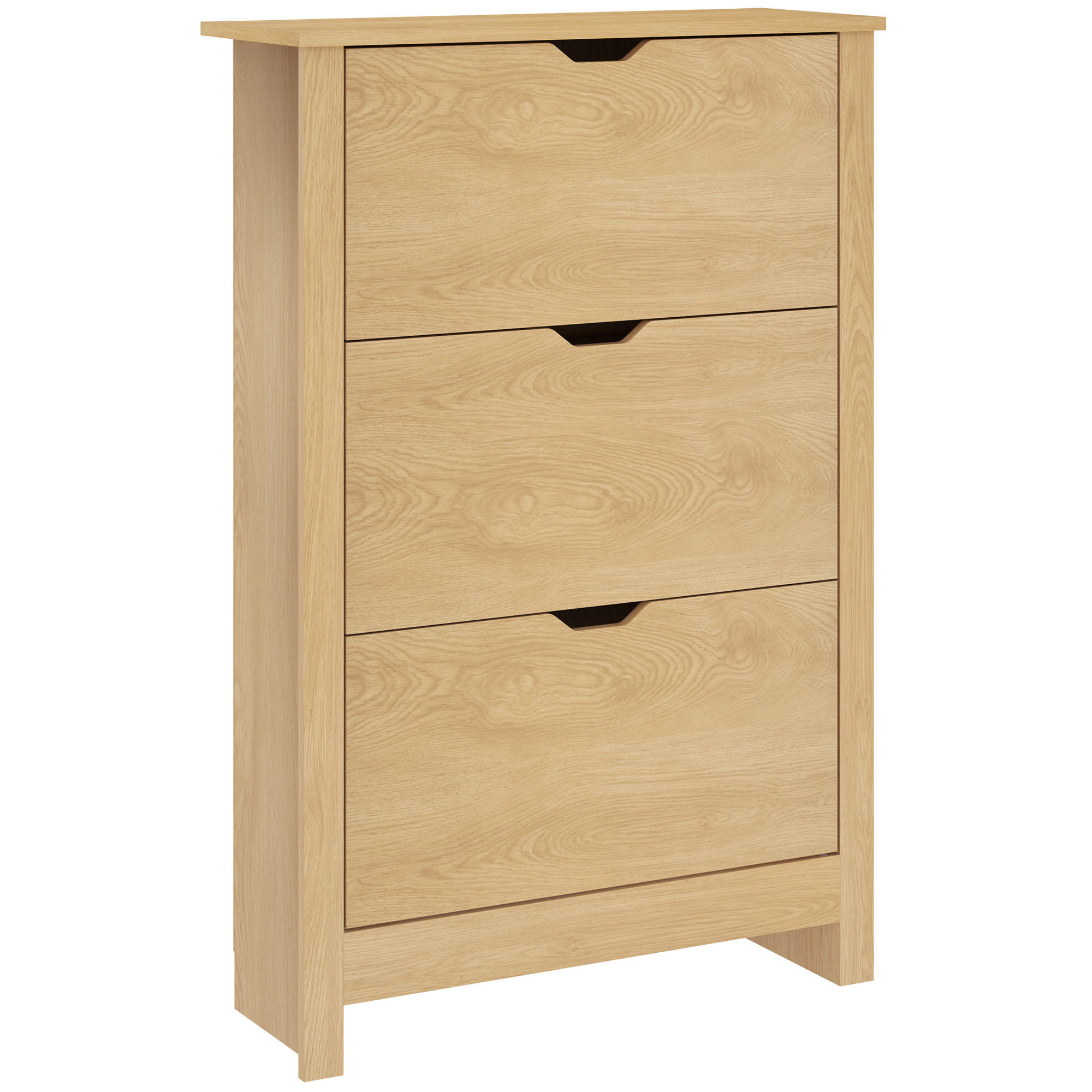 SCHUHABLAGE,3 Schubladen für 18 Paar 72x26x112cm,natur - Beige, Holz (72/112/26cm) - Vallsero