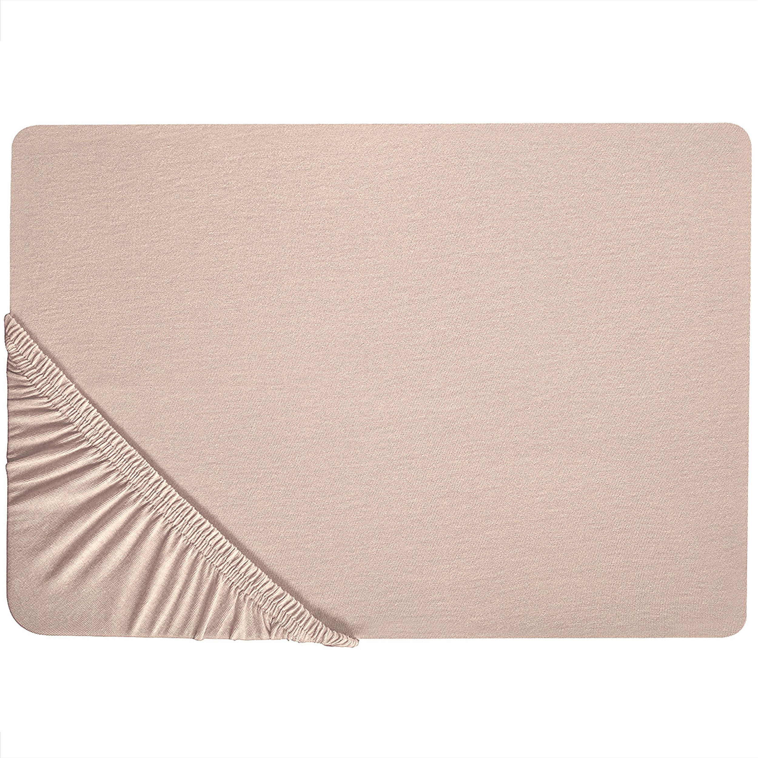 SPANNBETTLAKEN Beige 160 x 200 cm Hofuf - Beige, Textil (160/200cm) - Beliani
