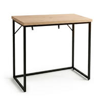 KONSOLENTISCH ORIGO 90 cm Artisan Eiche - Schwarz/Eiche Artisan, Holzwerkstoff (35/90/75cm) - Akord