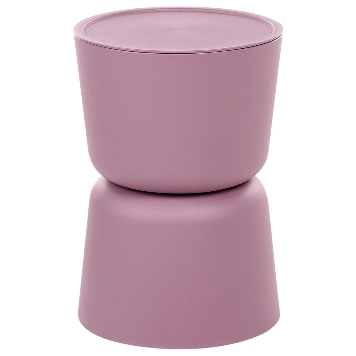 BEISTELLTISCH 2er-Set mit Stauraum 32/40 cm Purpur Grün - Lila, Kunststoff (32/32/46cm) - Beliani