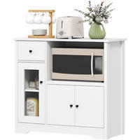 SIDEBOARD 35/80/72,2 cm weiß aus Holzwerkstoff mit Schublade - Weiß, Holz (80/72.2/35cm) - OKWISH