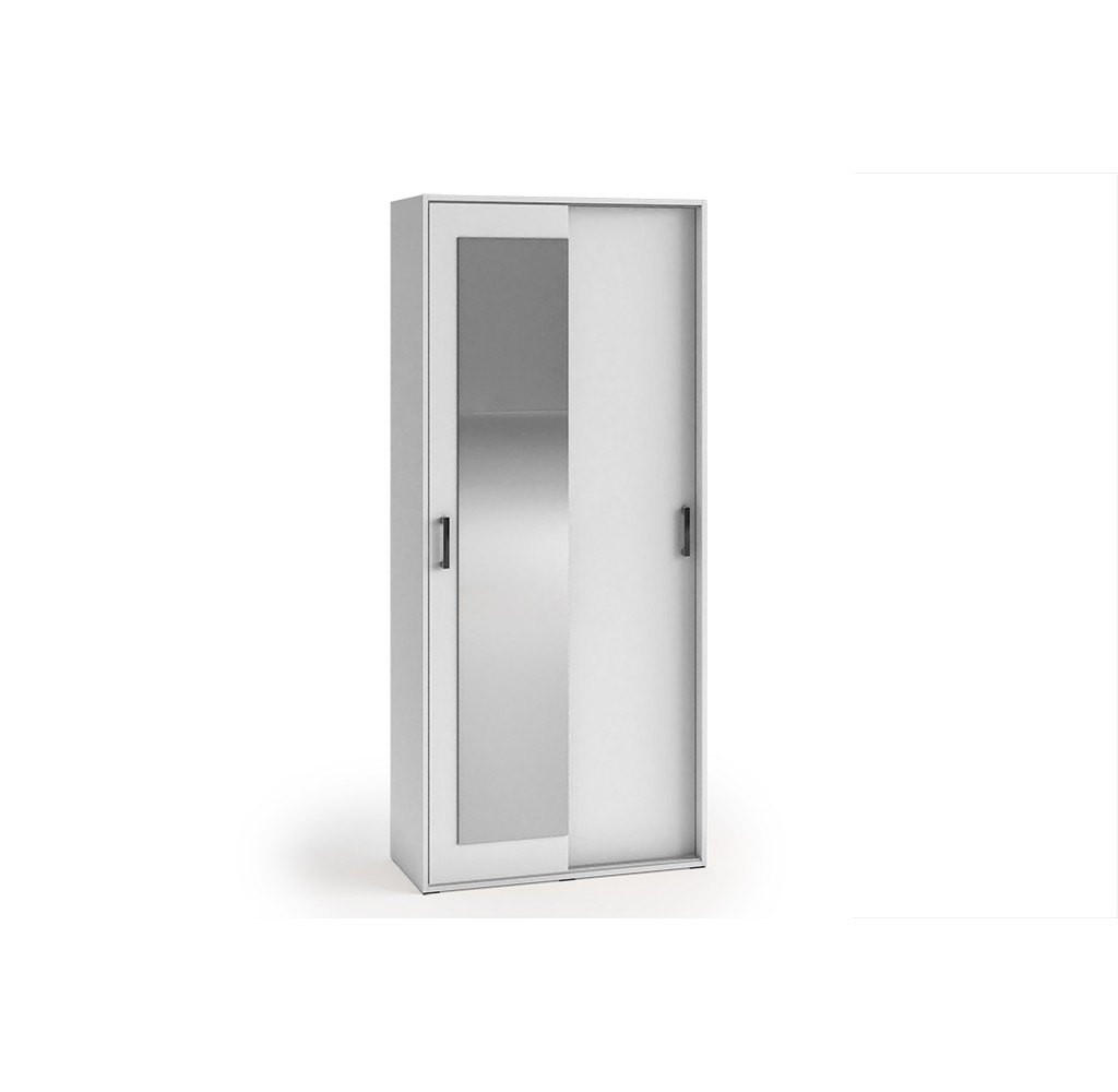 GARDEROBENSCHRANK BENVENO 90/21040 Modern Garderobenschrank Weiß - Weiß, Holzwerkstoff (90/210/40cm) - MASSENO