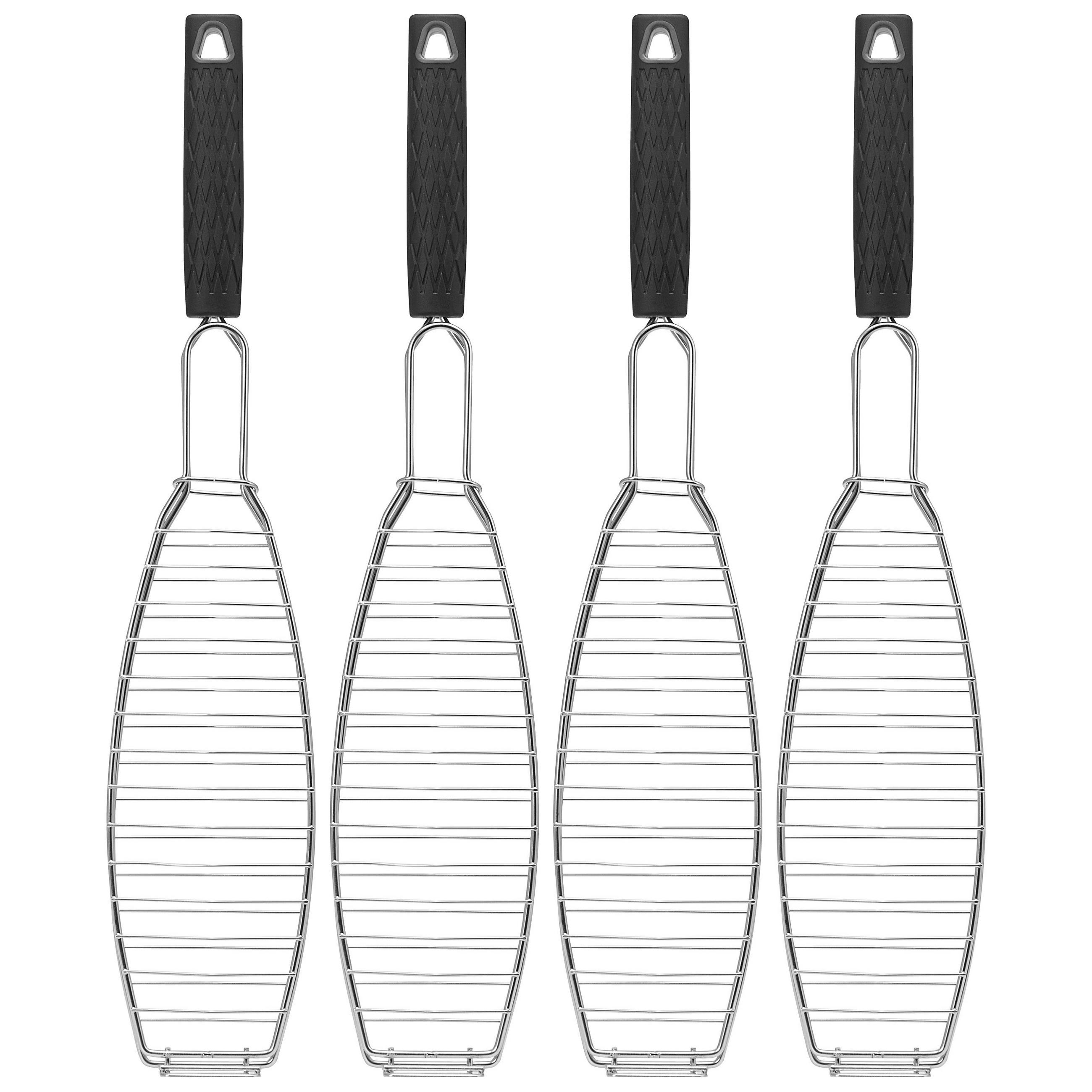 bremermann Fisch-Grillhalter, Edelstahl 10x54.5x2.5 cm