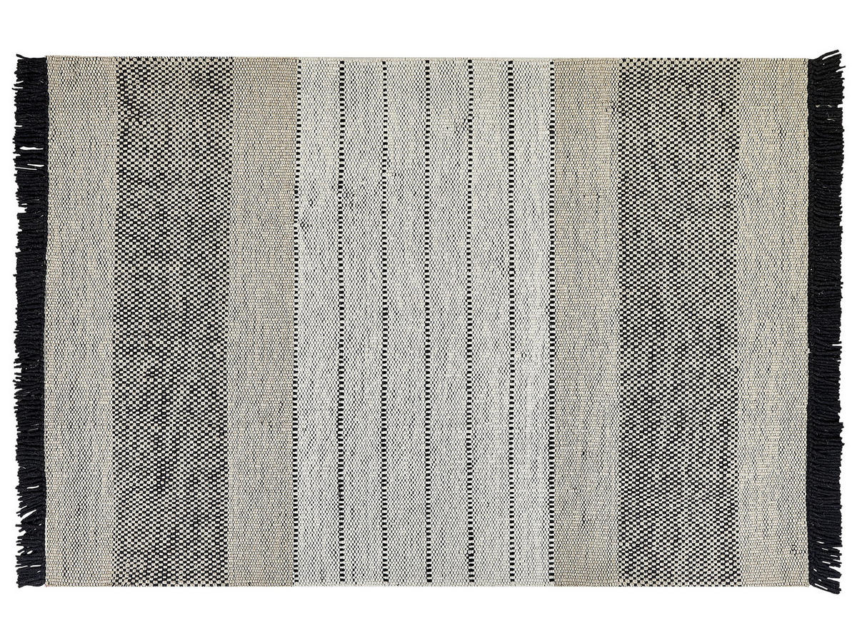 TEPPICH geflochten Yazlik 200/140 cm - Beige, Textil (140/200cm) - Beliani
