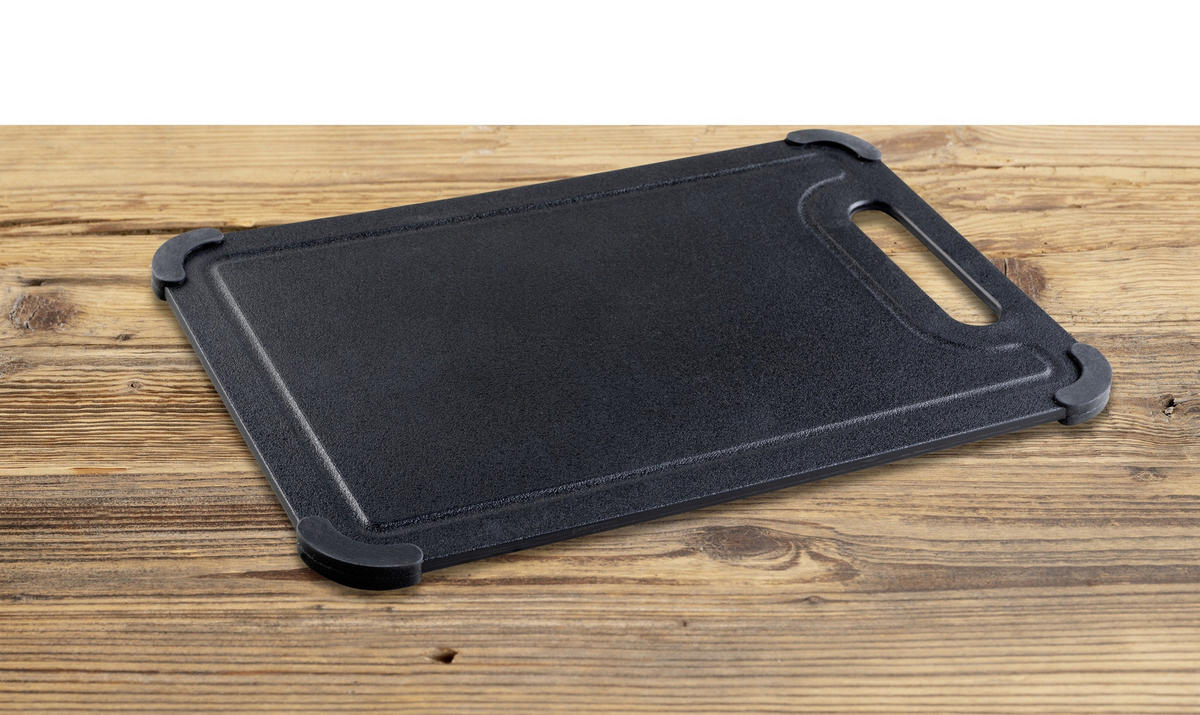 SCHNEIDEBRETT Peet 0,8/30/20,5 cm - Schwarz, Kunststoff (30/0.8cm) - Wenko