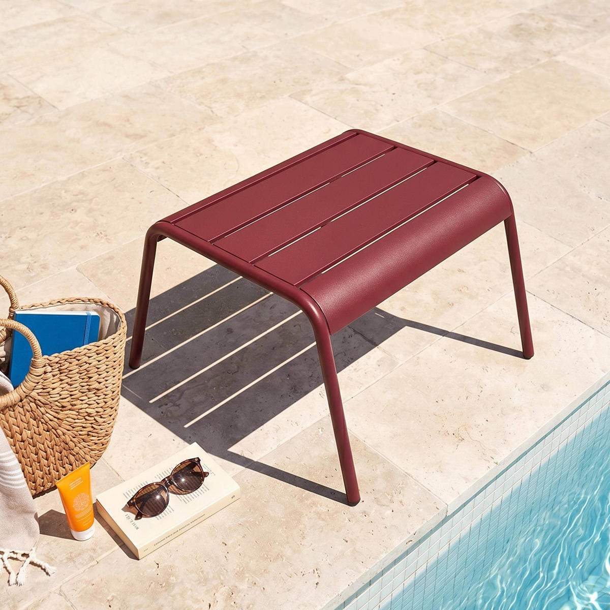 GARTENHOCKER, Lila - Lila, Metall (44/30/40cm) - Oviala
