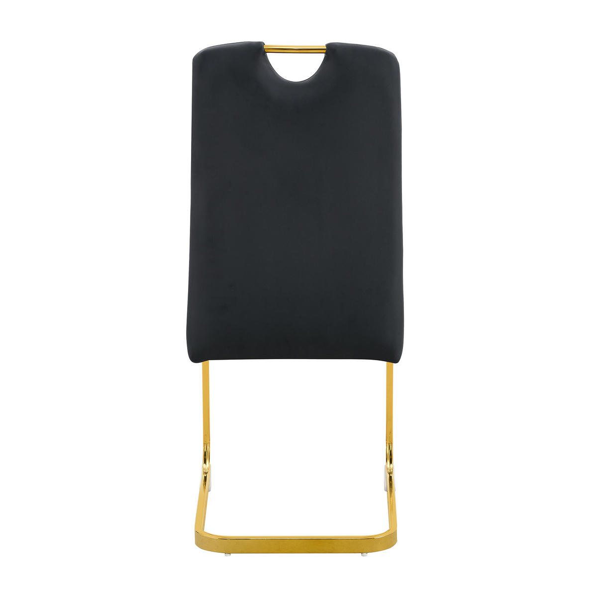 ESSZIMMERSTUHL 2er-Set, Schwarz, Federkern, ergonomisch - Schwarz, Kunststoff (41/97/52cm)