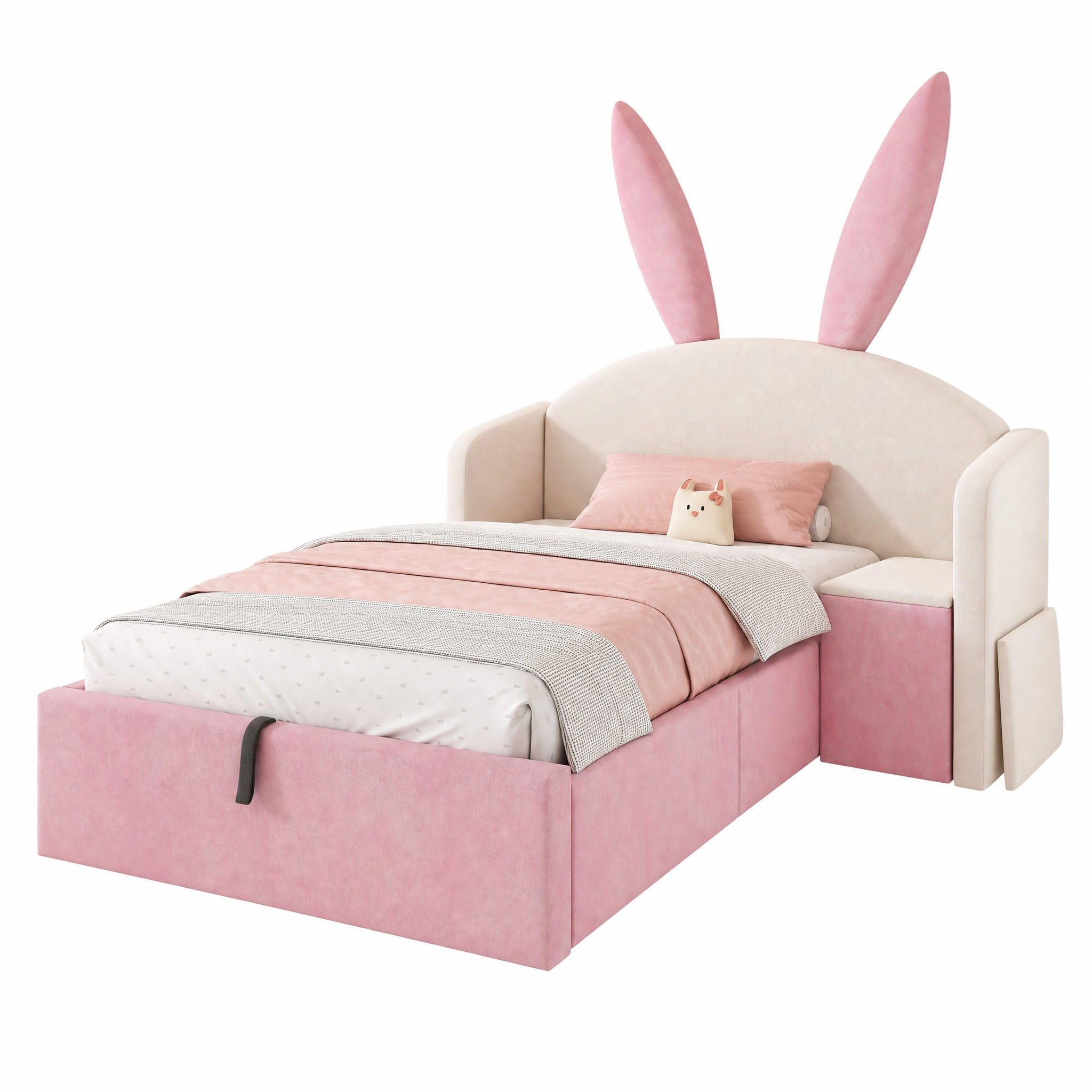 Beauniv Bett Rosa 90x200 cm