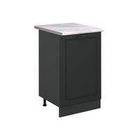 DULAP DE BAZĂ DE BUCĂTĂRIE R-Line, Casă de țară antracit/antracit, 50 cm стільниця Мармур - antracit, compozit lemnos (50/81.6/60cm) - Vicco